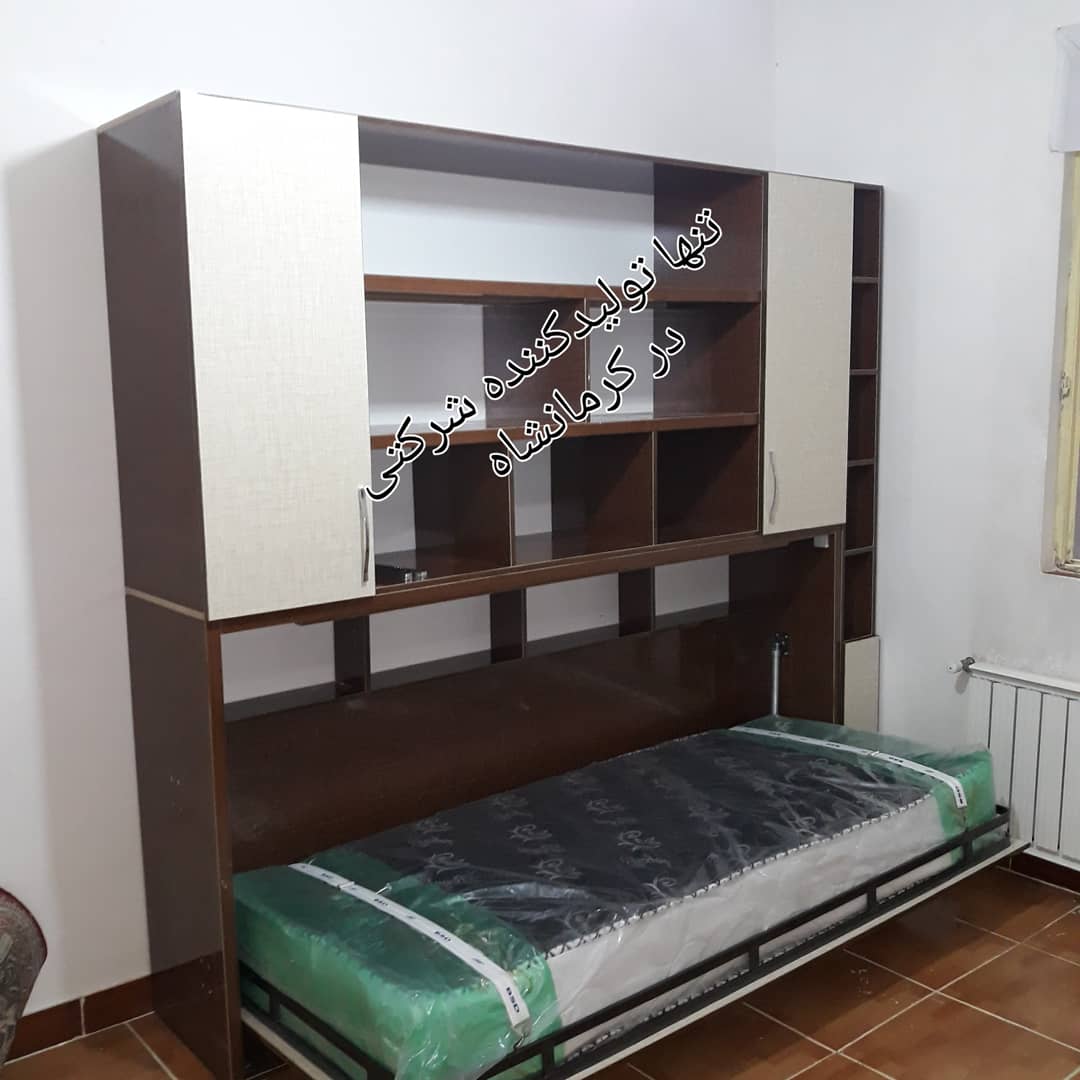 تختخواب تاشو یکنفره افقی