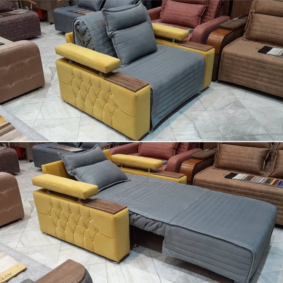 مبل تختخوابشو تک‌نفره
